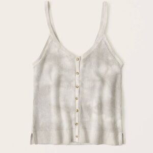 Abercrombie & Fitch Cream Button-Up Camisole